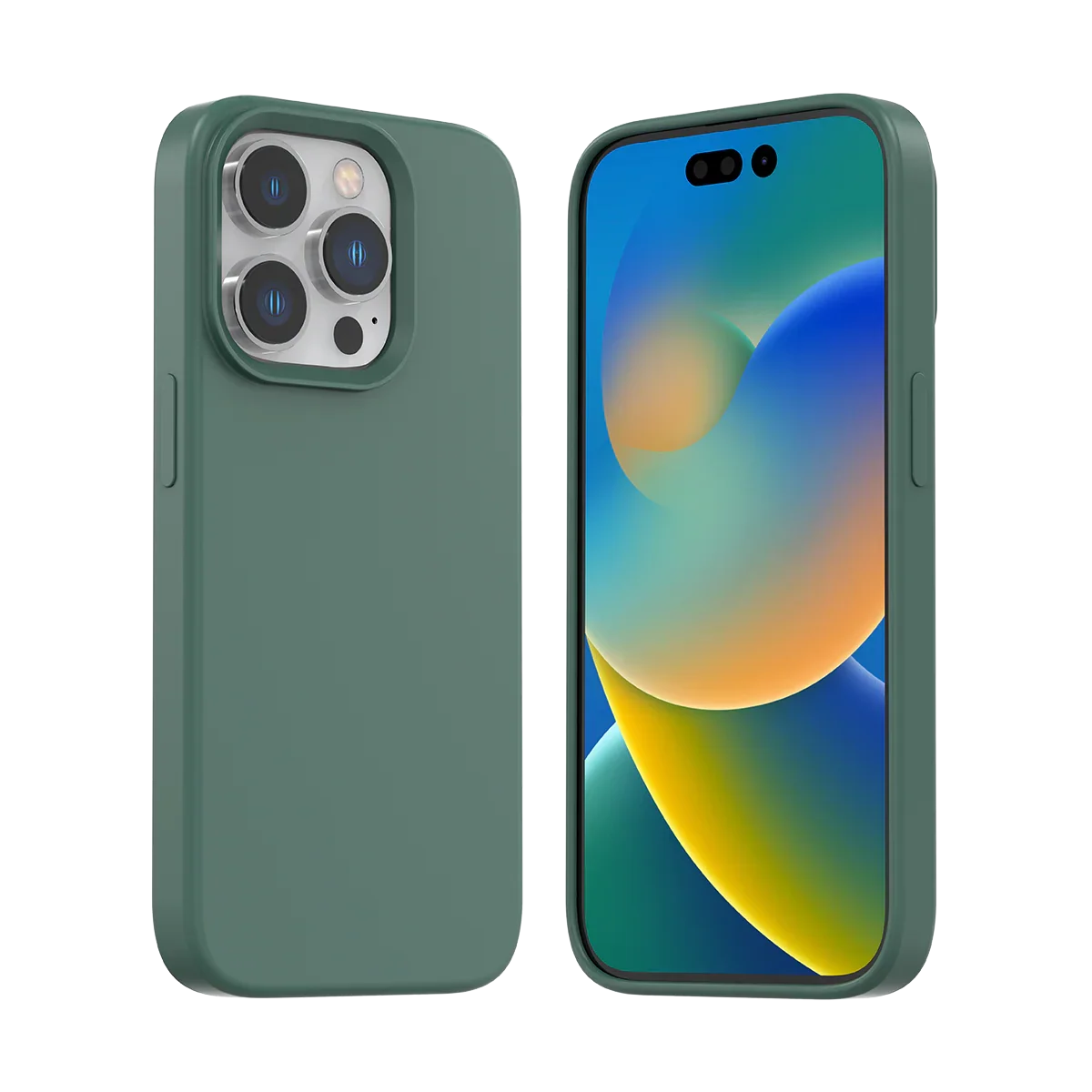 Araree Typoskin Magsafe Cover For iPhone 14 Pro - Pine Green - Tashqila Araree Typoskin Magsafe Cover For iPhone 14 Pro - Pine Green - Tashqila